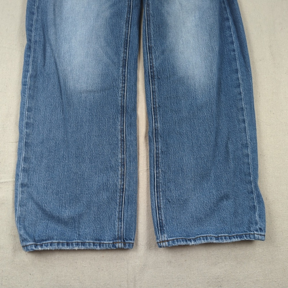 Quince Jeans Womens 28 Blue Stretch High Rise Bella Relaxed Straight - Picture 3 of 16